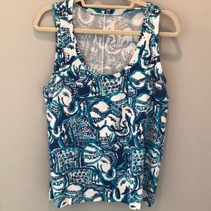 Lilly Pulitzer Crayton Tank w/ Pocket Size L